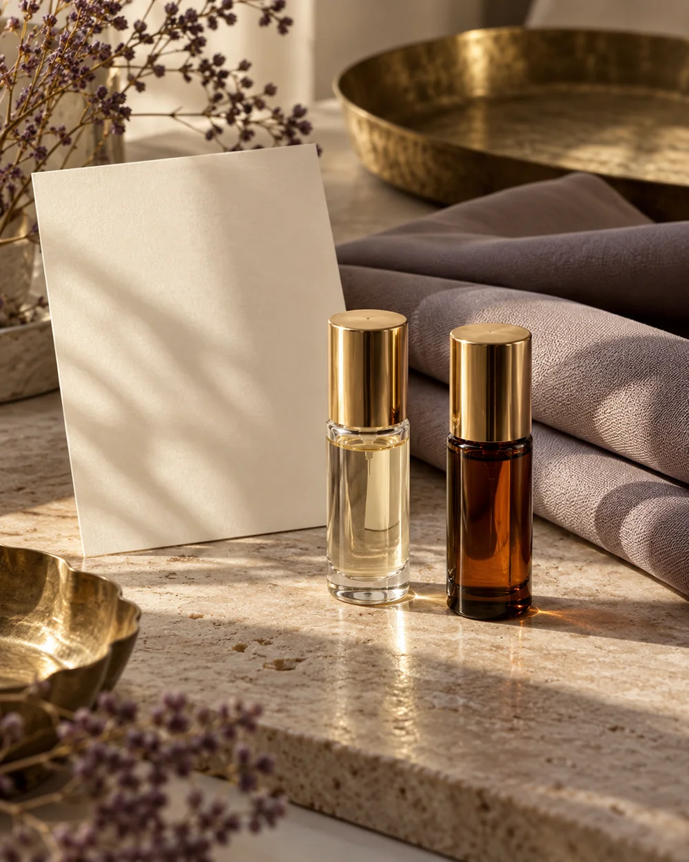 Check Product Information for an Alcohol-Free Fragrance — AI-generated editorial concept
