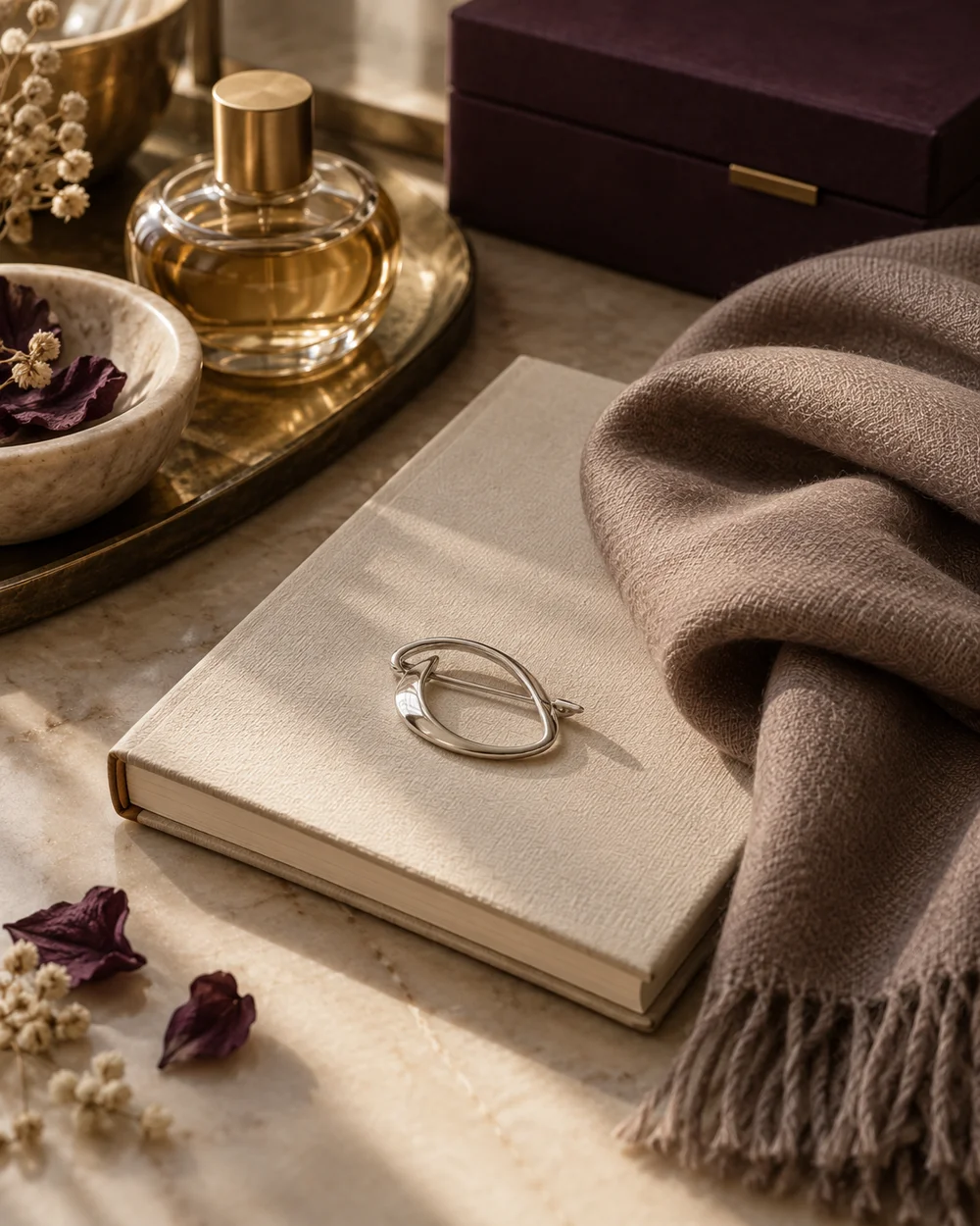 Build a Quiet Accessory Arrangement for a Notebook Photo — AI-generated editorial concept