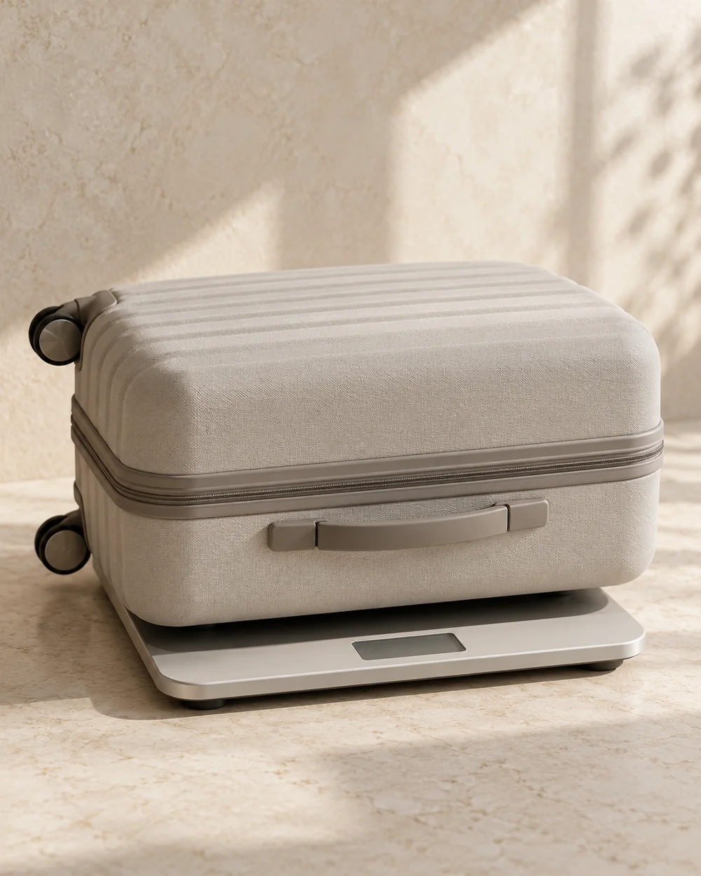 Check Bag Weight Using the Actual Packed Contents — AI-generated editorial concept