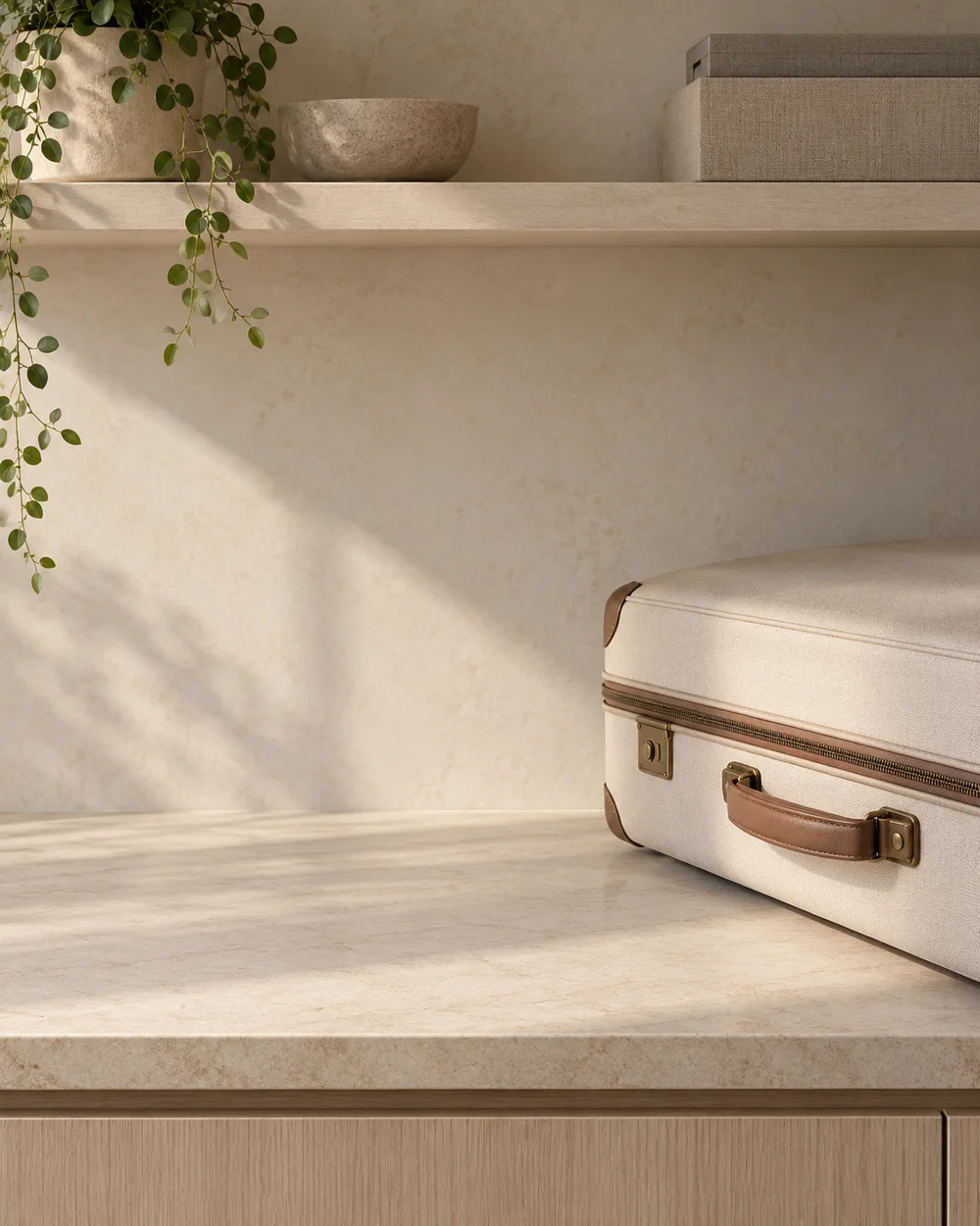 Check Wardrobe Storage Before Unpacking at Your Destination — AI-generated editorial concept