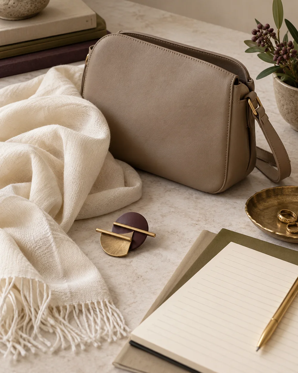 Choose a Bag Color From Existing Accessories — AI-generated editorial concept
