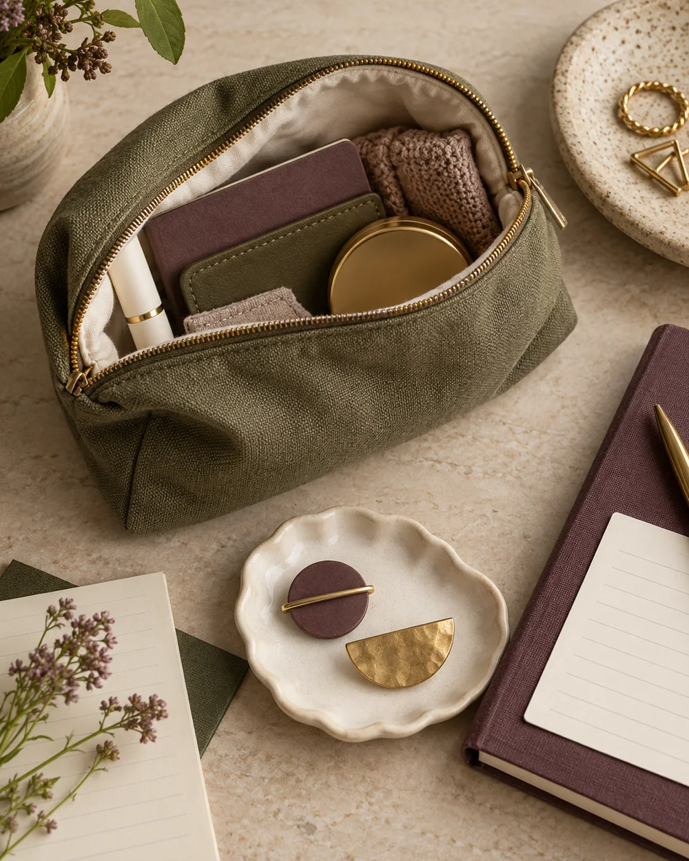 Choose a Plain Pouch Lining You Can Inspect — AI-generated editorial concept