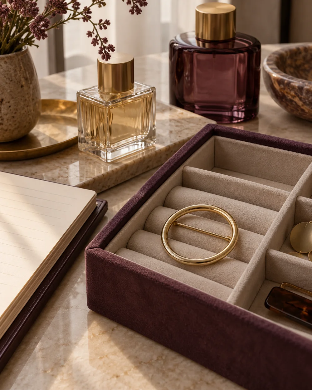 Choose a Storage Compartment That Fits a Brooch — AI-generated editorial concept