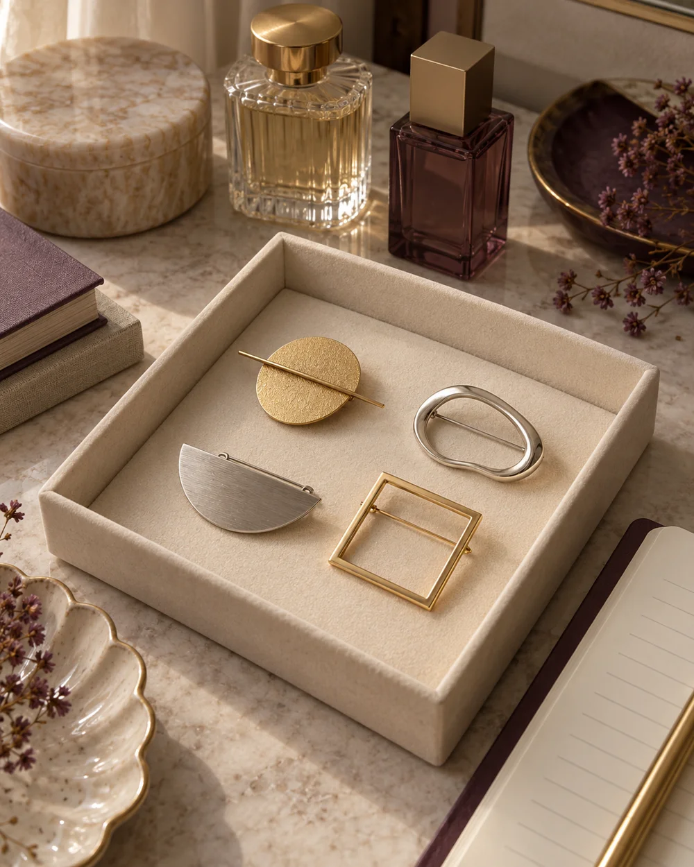 Choose One Brooch From a Small Existing Collection — AI-generated editorial concept