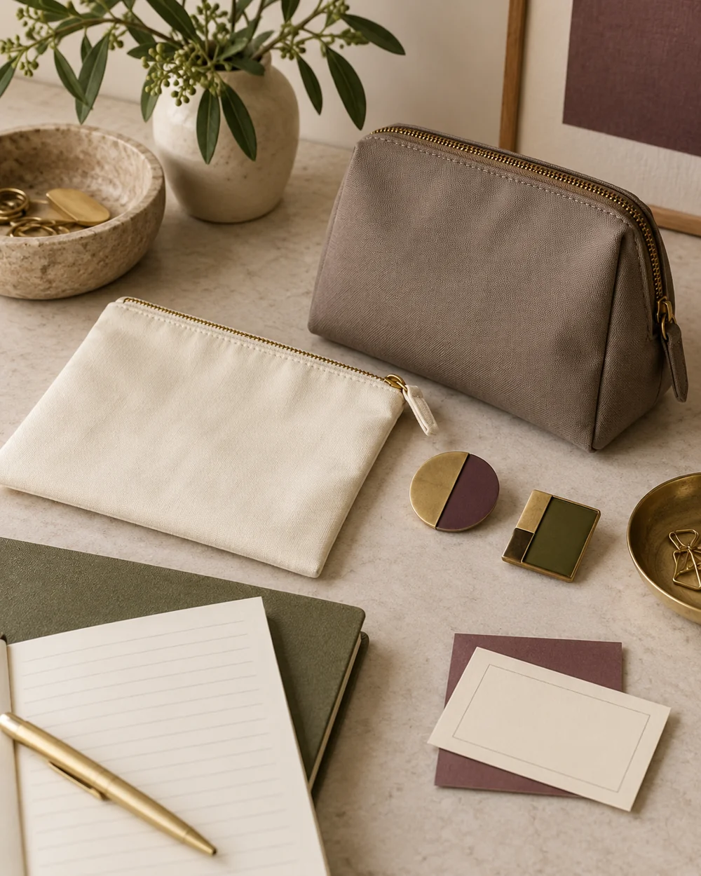 Compare a Flat Pouch With a Gusseted Pouch — AI-generated editorial concept