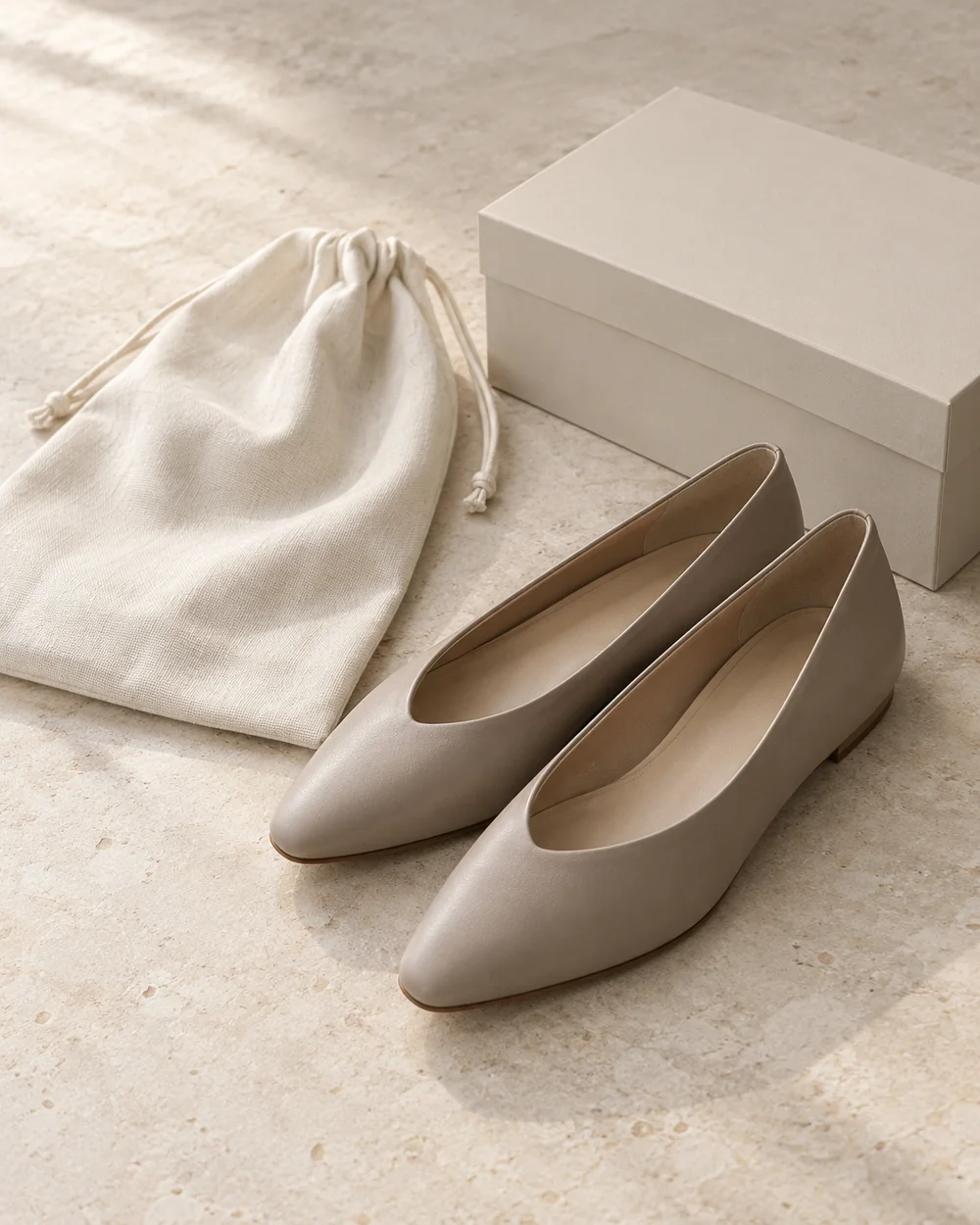 Compare a Flexible Shoe Bag With a Rigid Shoe Box — AI-generated editorial concept