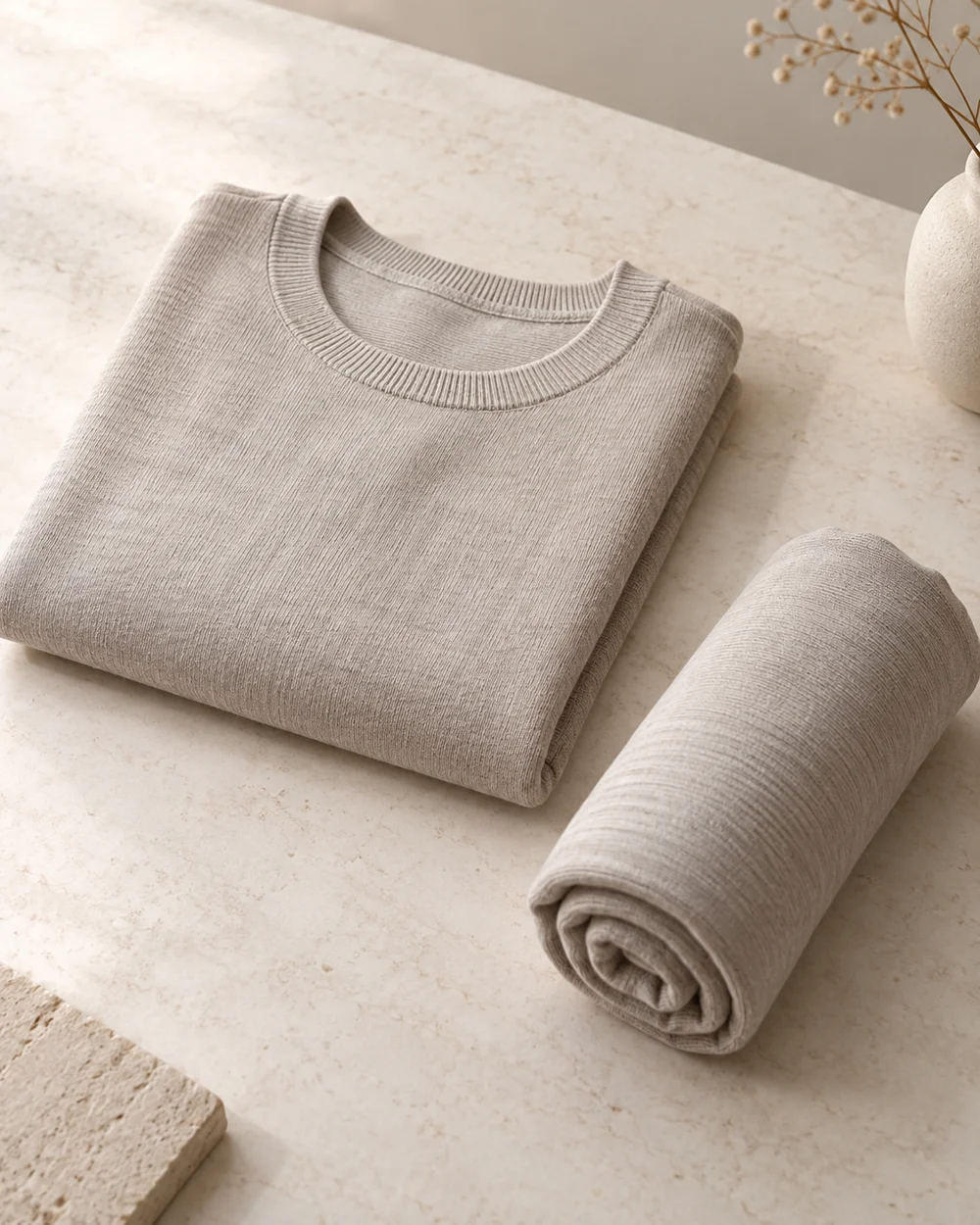 Compare Folding and Rolling With the Same Garment — AI-generated editorial concept