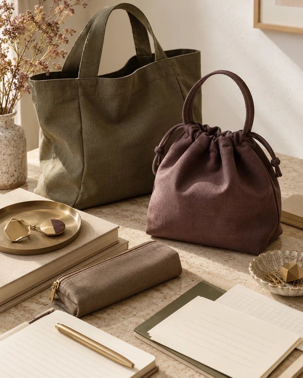 Compare Two Bag Handle Shapes — AI-generated editorial concept