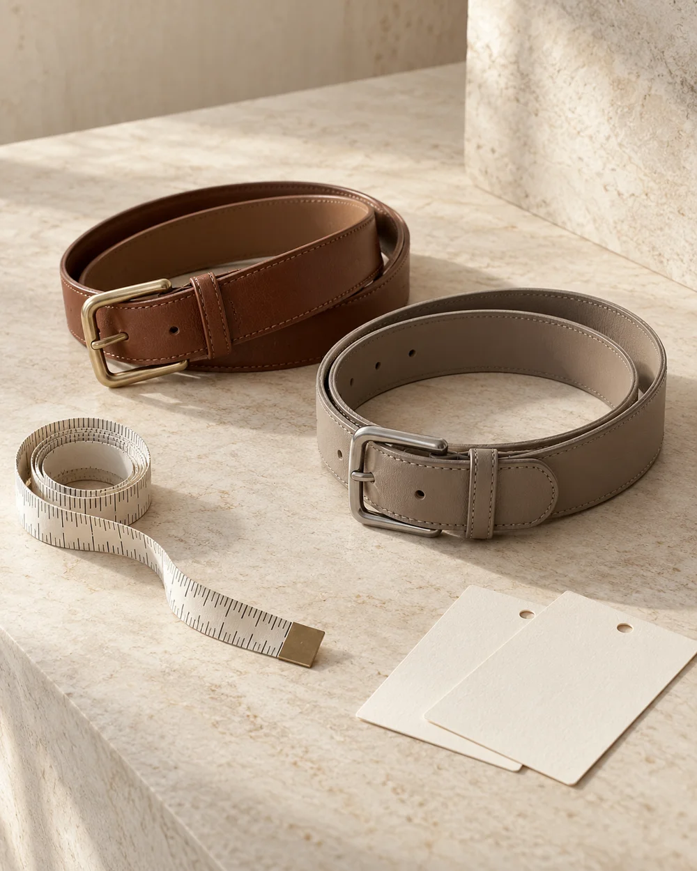 Compare Two Belt Sizes Using Maker Measurements — AI-generated editorial concept