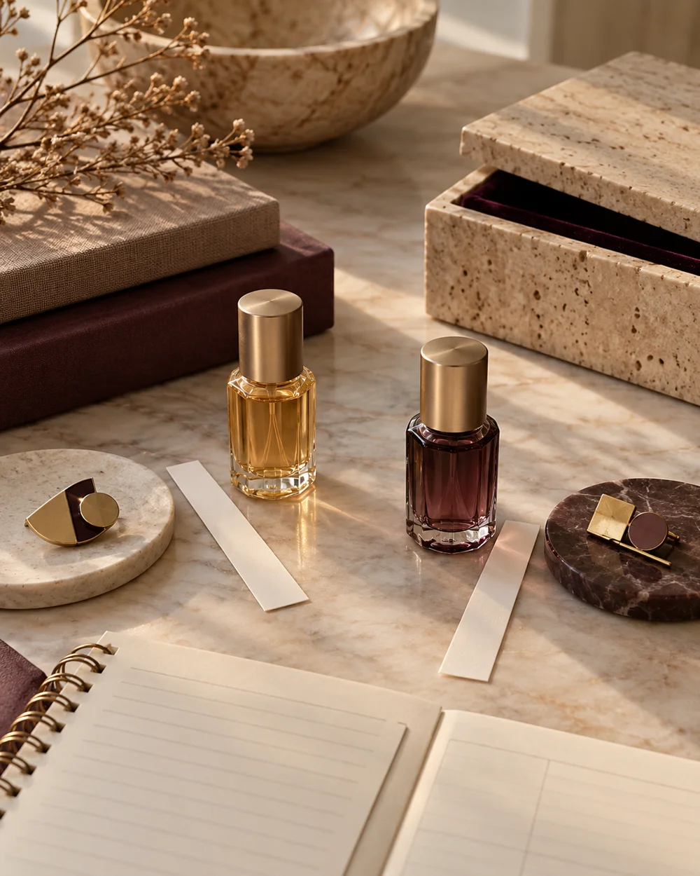 Compare Two Scents Without Mixing Their Liquids — AI-generated editorial concept