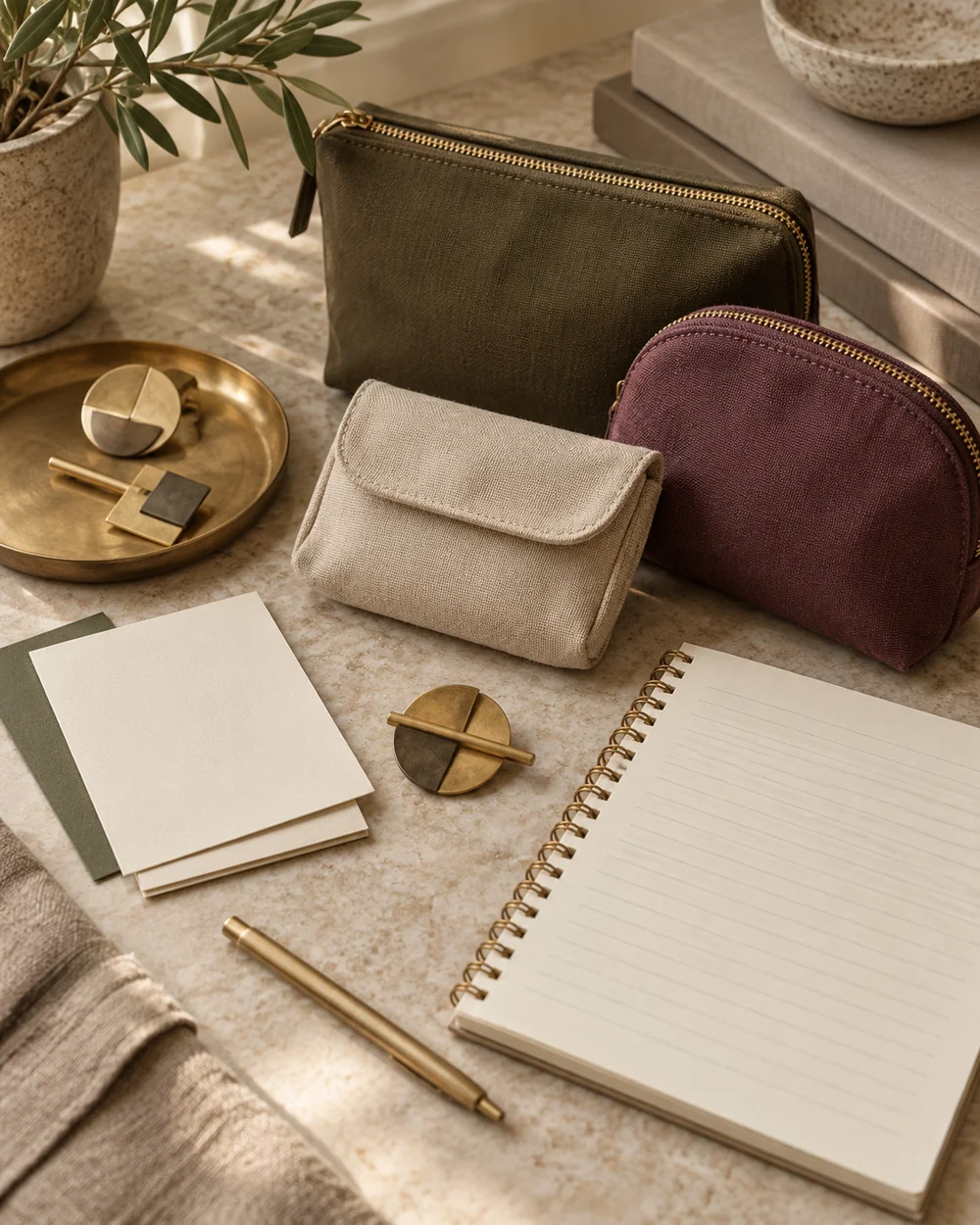 Create a Small Items Packing Layout — AI-generated editorial concept