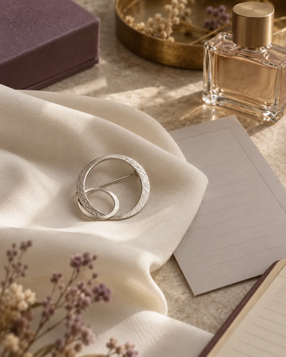 Create an Ivory and Silver Accessory Palette — AI-generated editorial concept