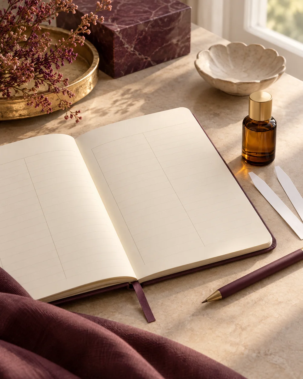 Set Up a Simple Fragrance Observation Notebook — AI-generated editorial concept