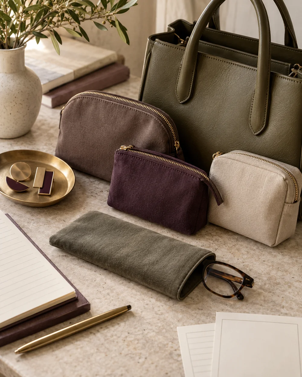 Keep a Soft Glasses Sleeve Separate From Heavy Items — AI-generated editorial concept