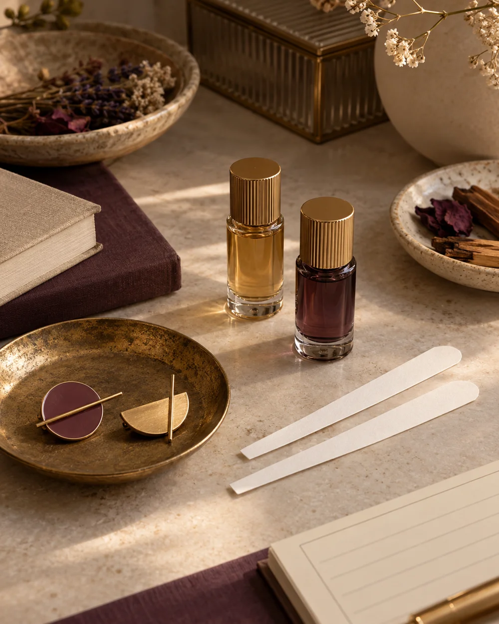 Keep a Two-Scent Comparison Small and Repeatable — AI-generated editorial concept