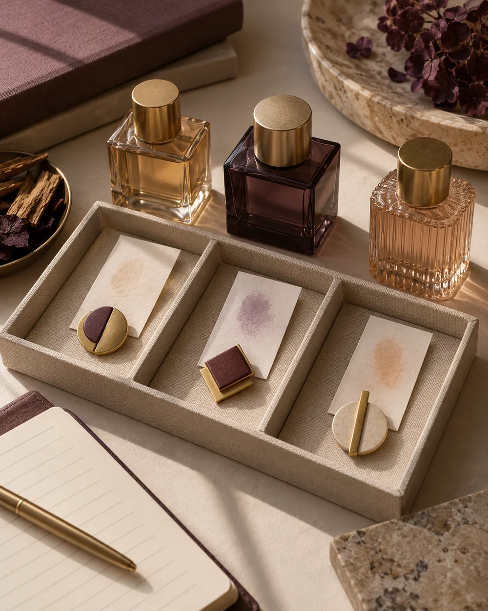 Keep Scent Samples From Transferring Onto Each Other — AI-generated editorial concept