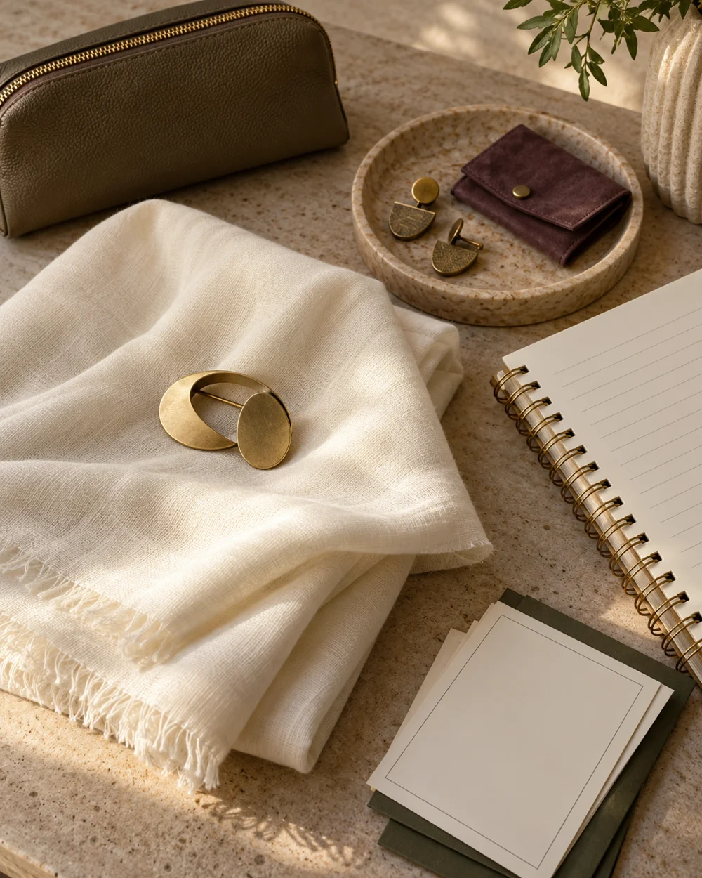 Make a Reusable Scarf Styling Reference — AI-generated editorial concept