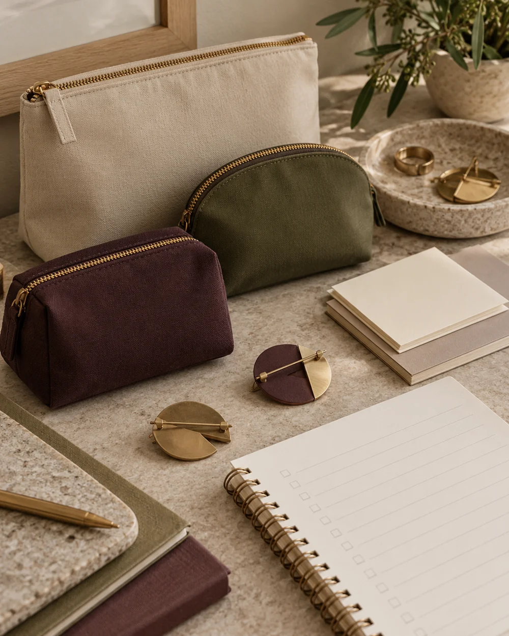 Make a Small Accessory Pouch Inventory — AI-generated editorial concept