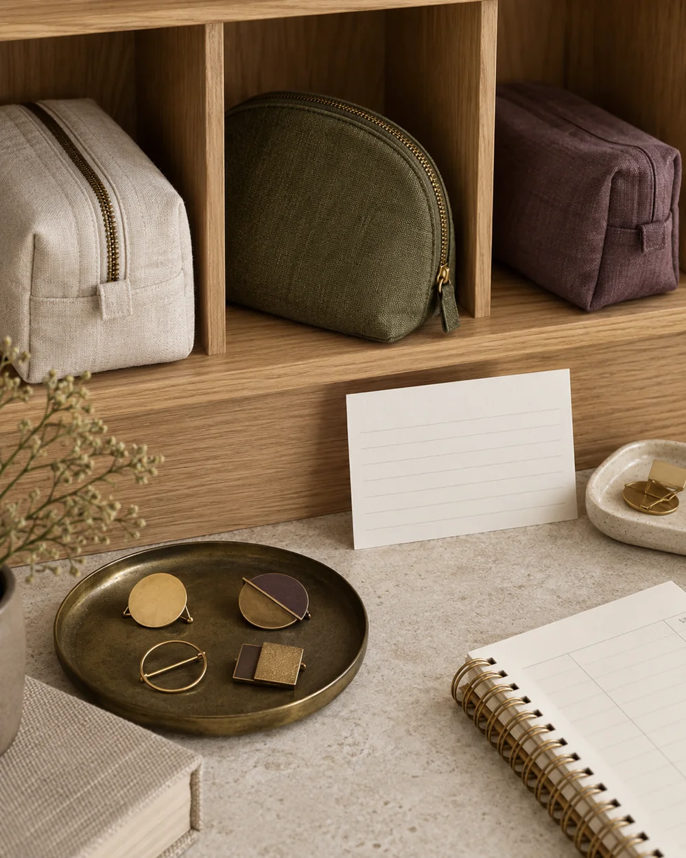 Make a Small Organizer Storage Index — AI-generated editorial concept