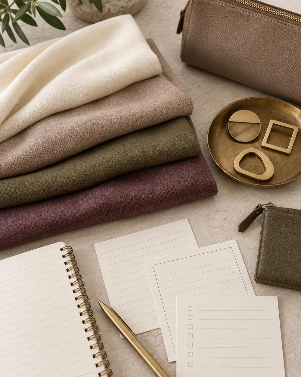 Make a Small Scarf Color Index — AI-generated editorial concept