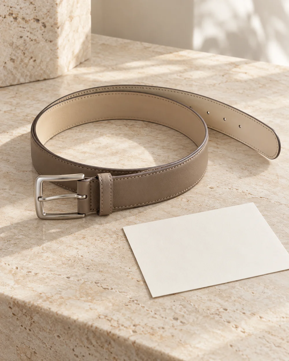 Photograph Both Sides of a Belt for Your Records — AI-generated editorial concept
