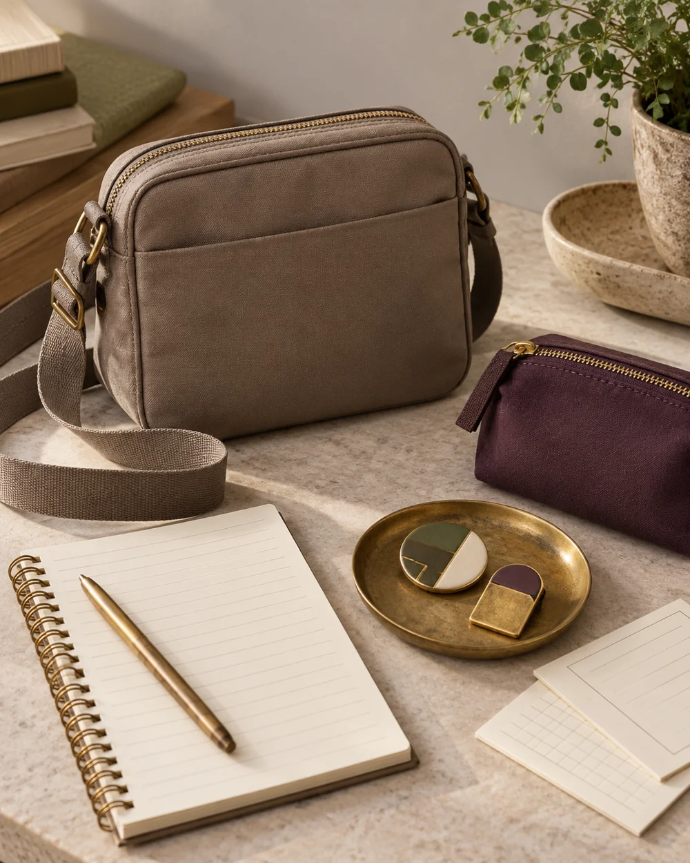 Plan a Small Bag for a Short Errand — AI-generated editorial concept