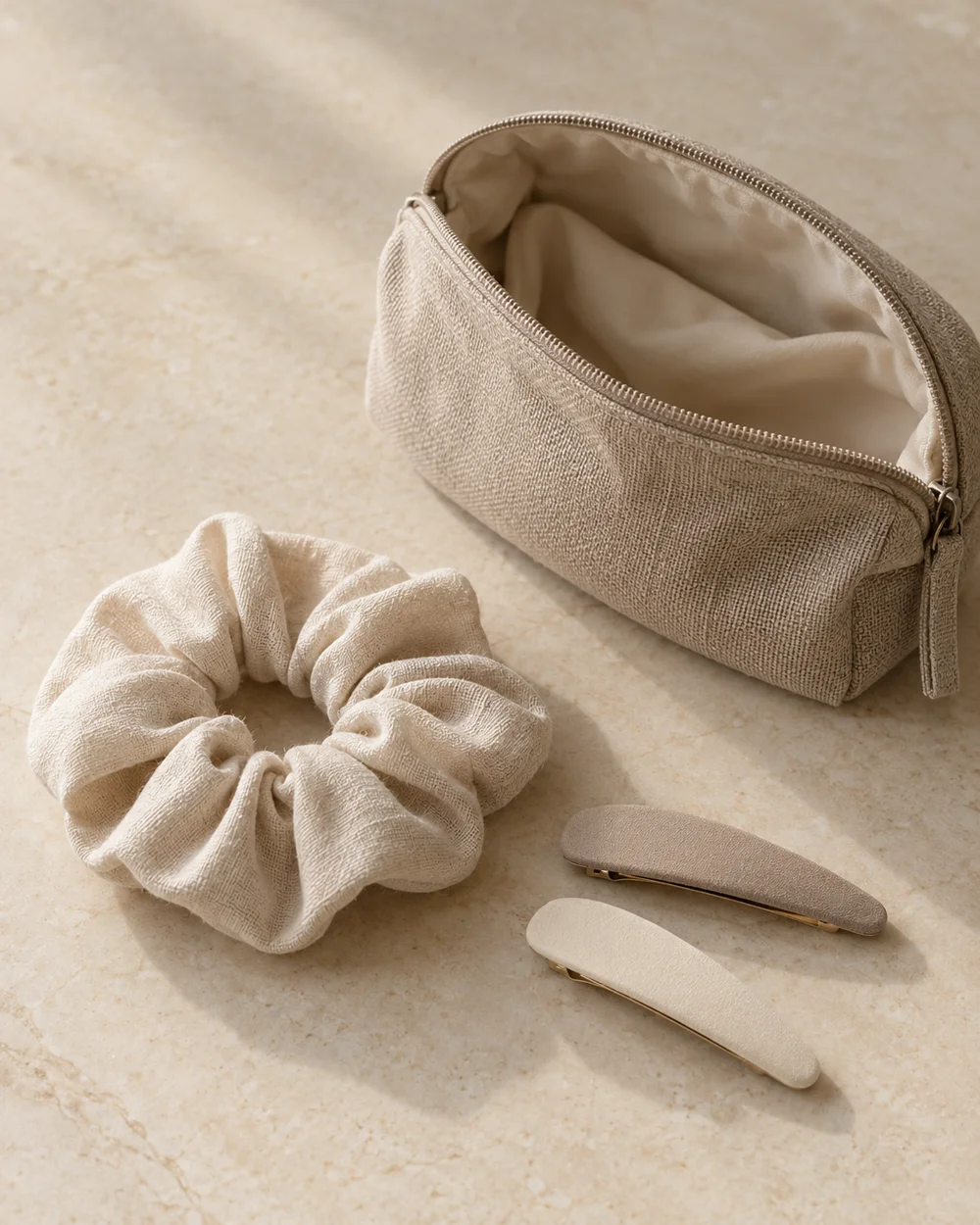 Plan a Small Hair Accessory Set for Travel — AI-generated editorial concept