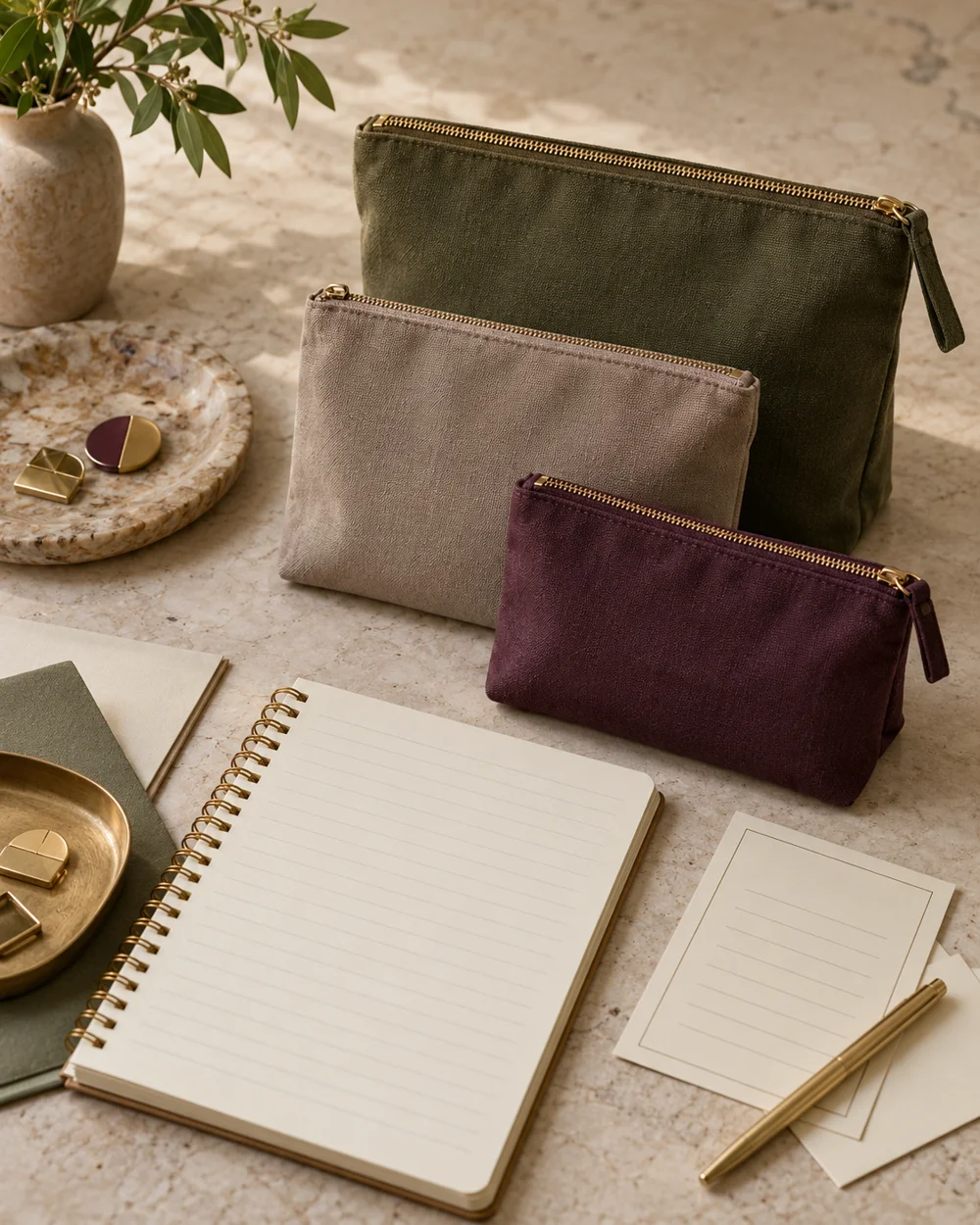 Plan a Small Pouch Rotation From Existing Pieces — AI-generated editorial concept