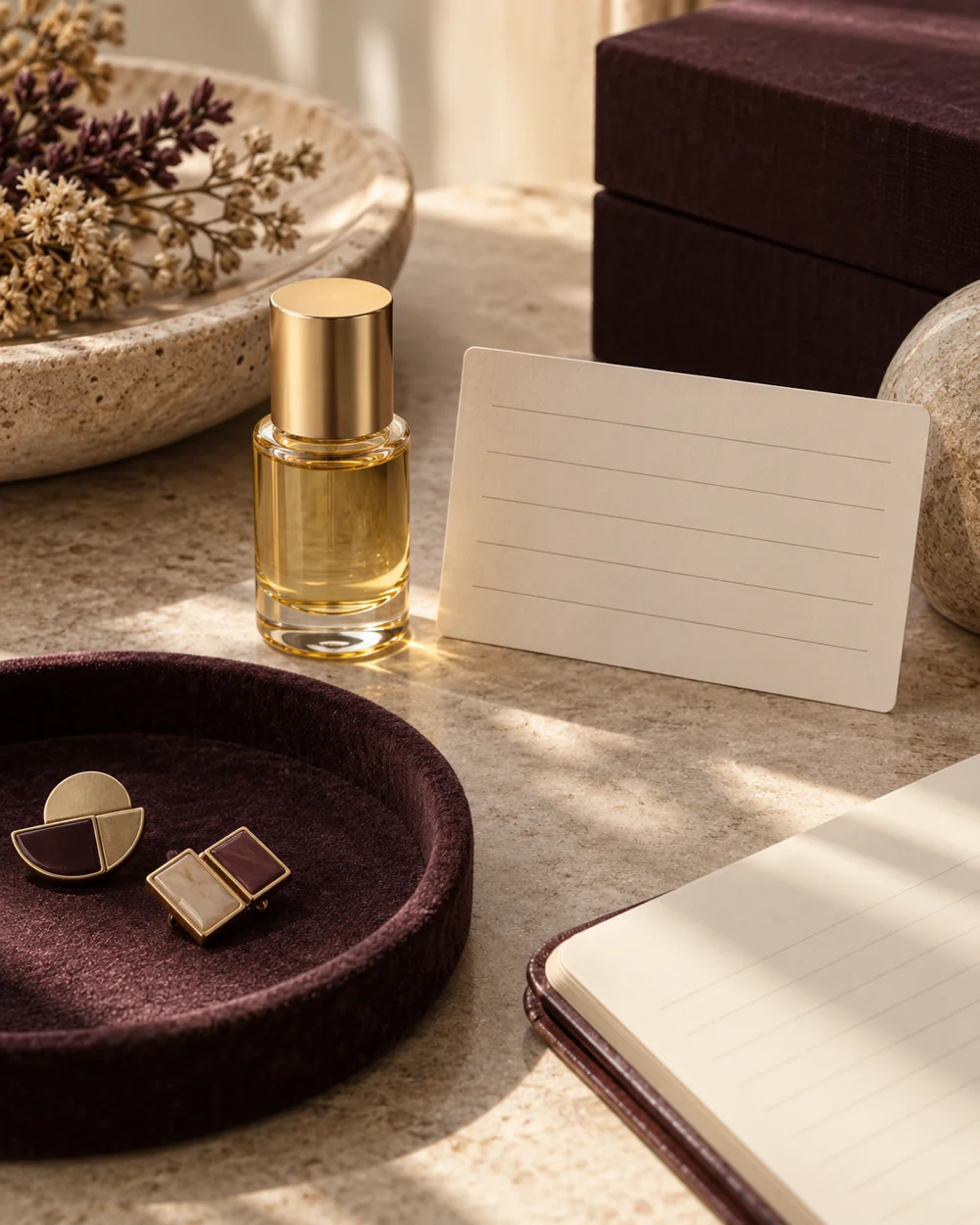 Record an Unverified Fragrance Detail Clearly — AI-generated editorial concept