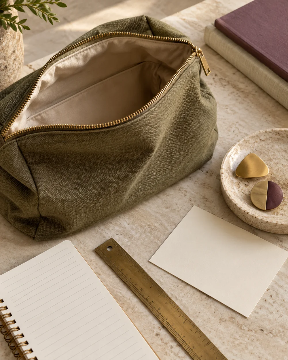Record the Useful Interior Size of a Bag — AI-generated editorial concept