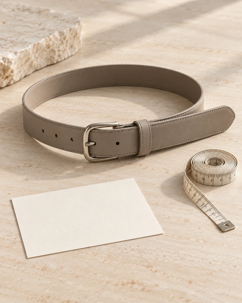Record the Working Length of an Adjustable Belt — AI-generated editorial concept