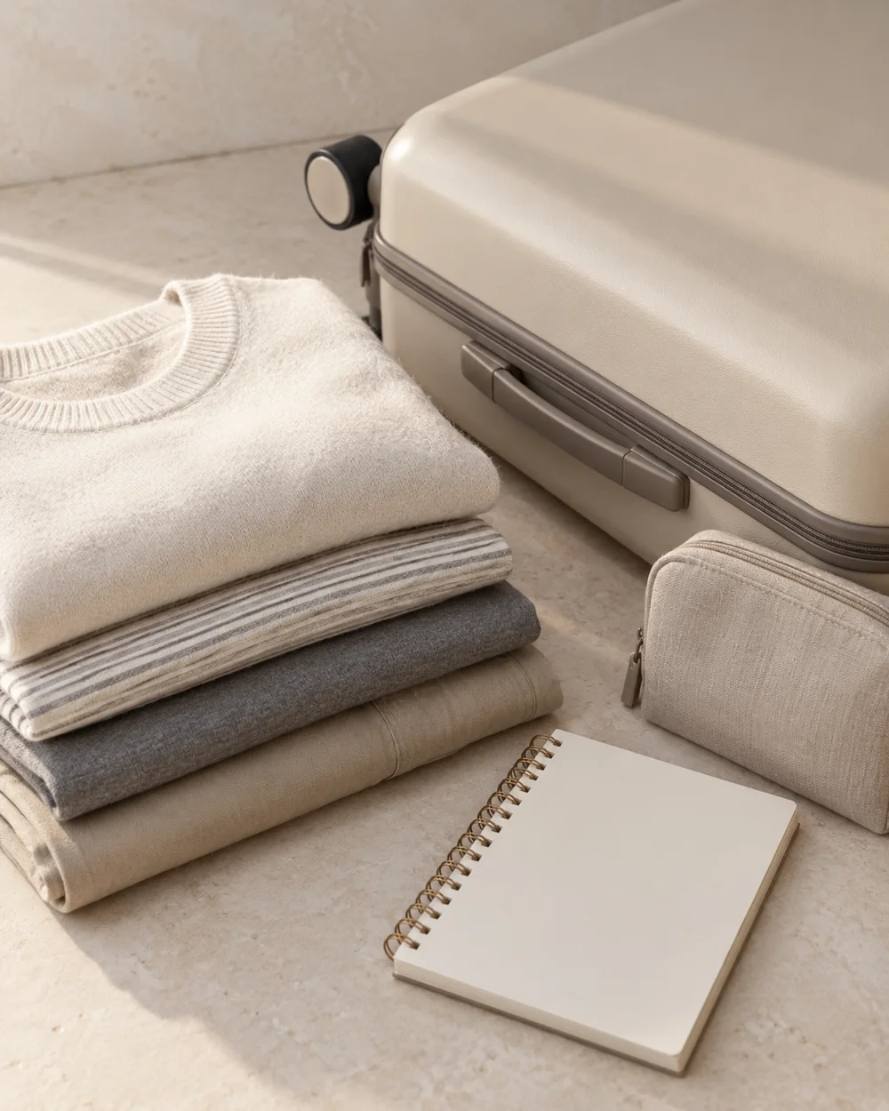 Record Unused Clothing After a Trip — AI-generated editorial concept