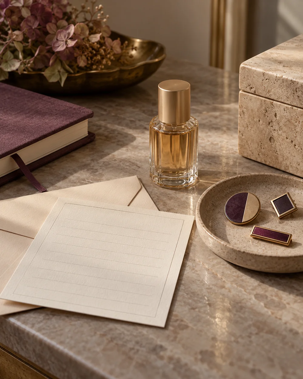 Record Where a Fragrance Sample Came From — AI-generated editorial concept
