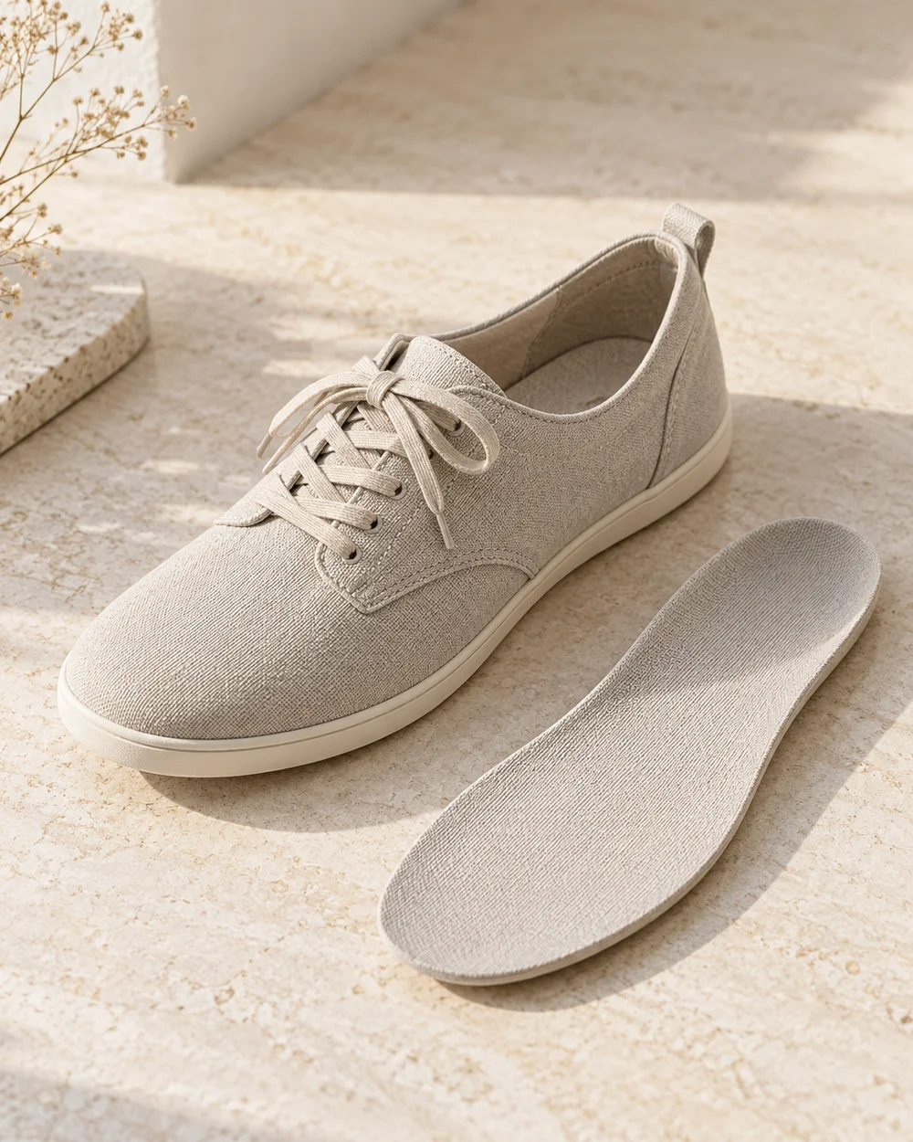 Review a Removable Insole Without Altering the Shoe — AI-generated editorial concept