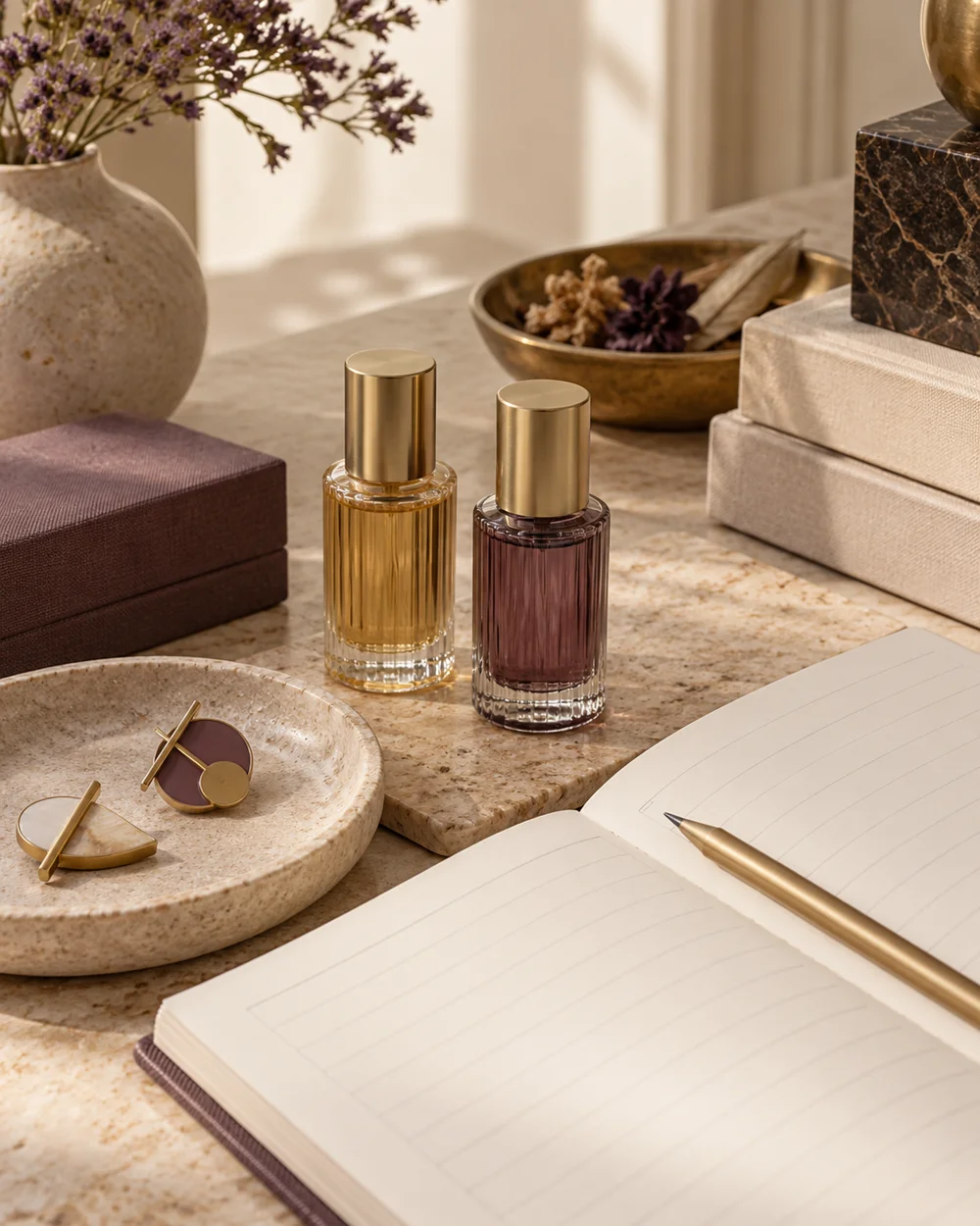 Set Up a No-Purchase Fragrance Review Session — AI-generated editorial concept